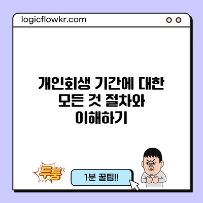 개인회생 기간에 대한 모든 것: 절차와 이해하기