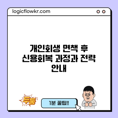 개인회생 면책 후 신용회복 과정과 전략 안내