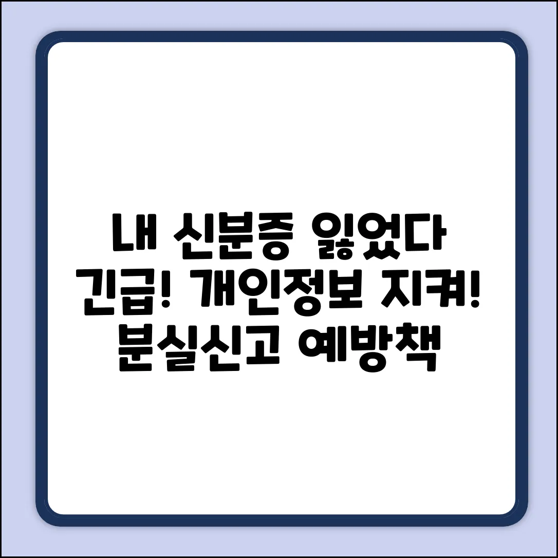 내 주민등록증, 운전면허증, 휴대폰! 분실신고 & 개인정보유출 막는 법