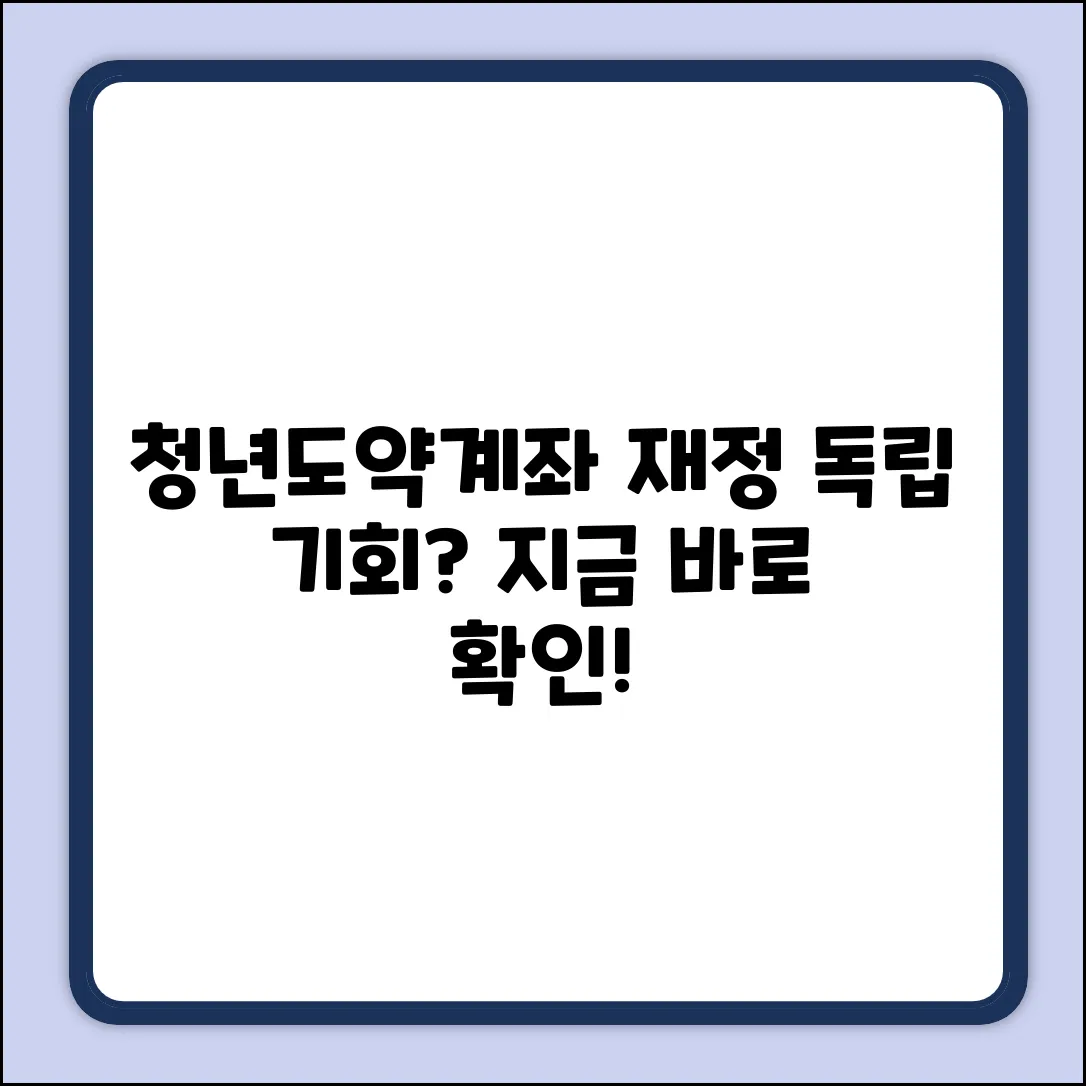 청년도약계좌, 재정 독립의 열쇠일까요?