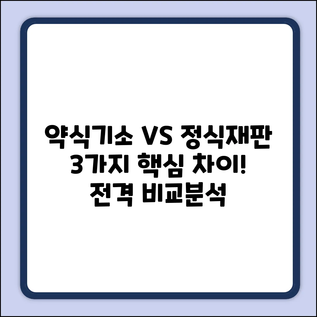 약식기소 vs 정식재판, 3가지 핵심 차이점