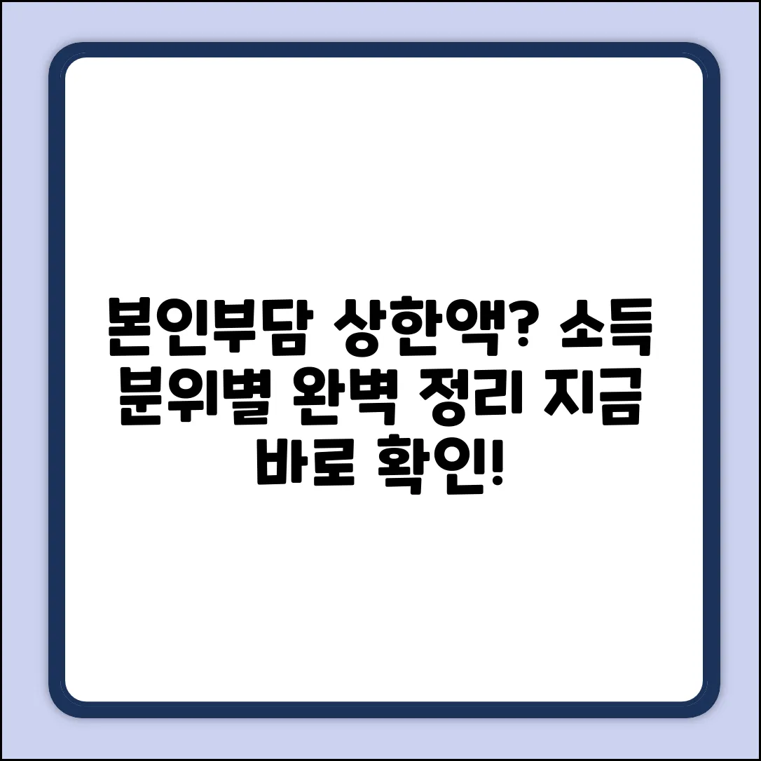 본인부담상한제, 소득분위 기준이 궁금하세요?