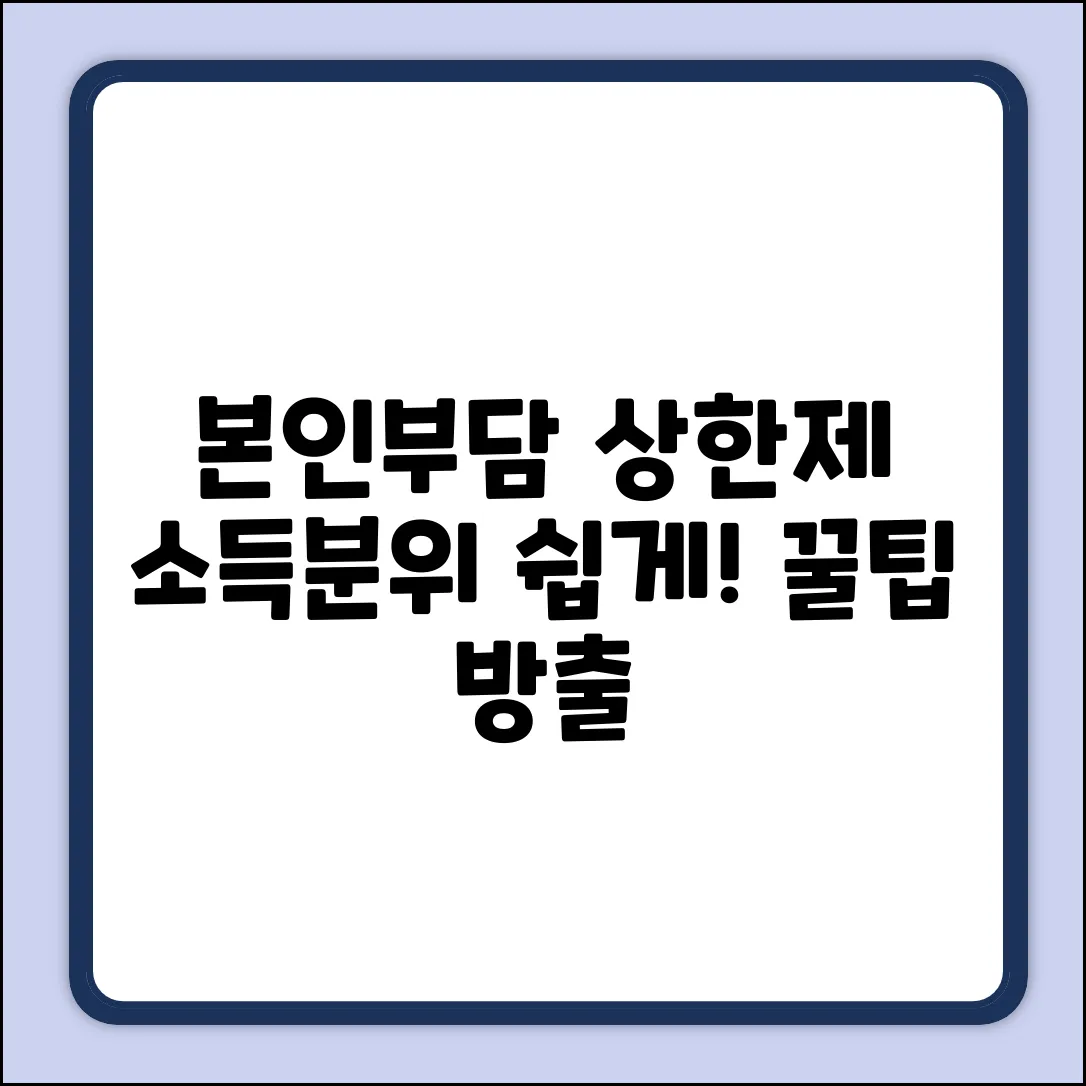 본인부담상한제, 소득분위 책정 쉽게! 누구나 알아야 할 꿀팁
