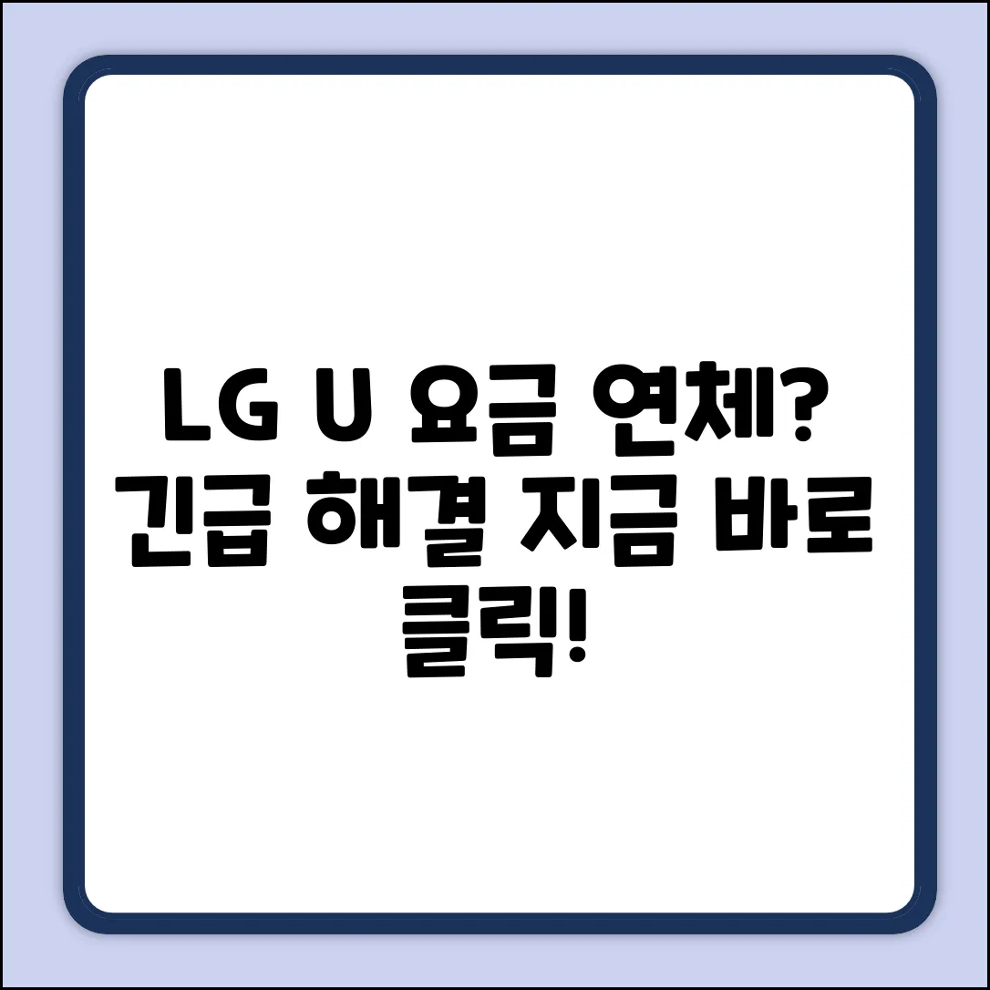 LG U+ 핸드폰 요금 연체? 누구나 쉽게 해결!
