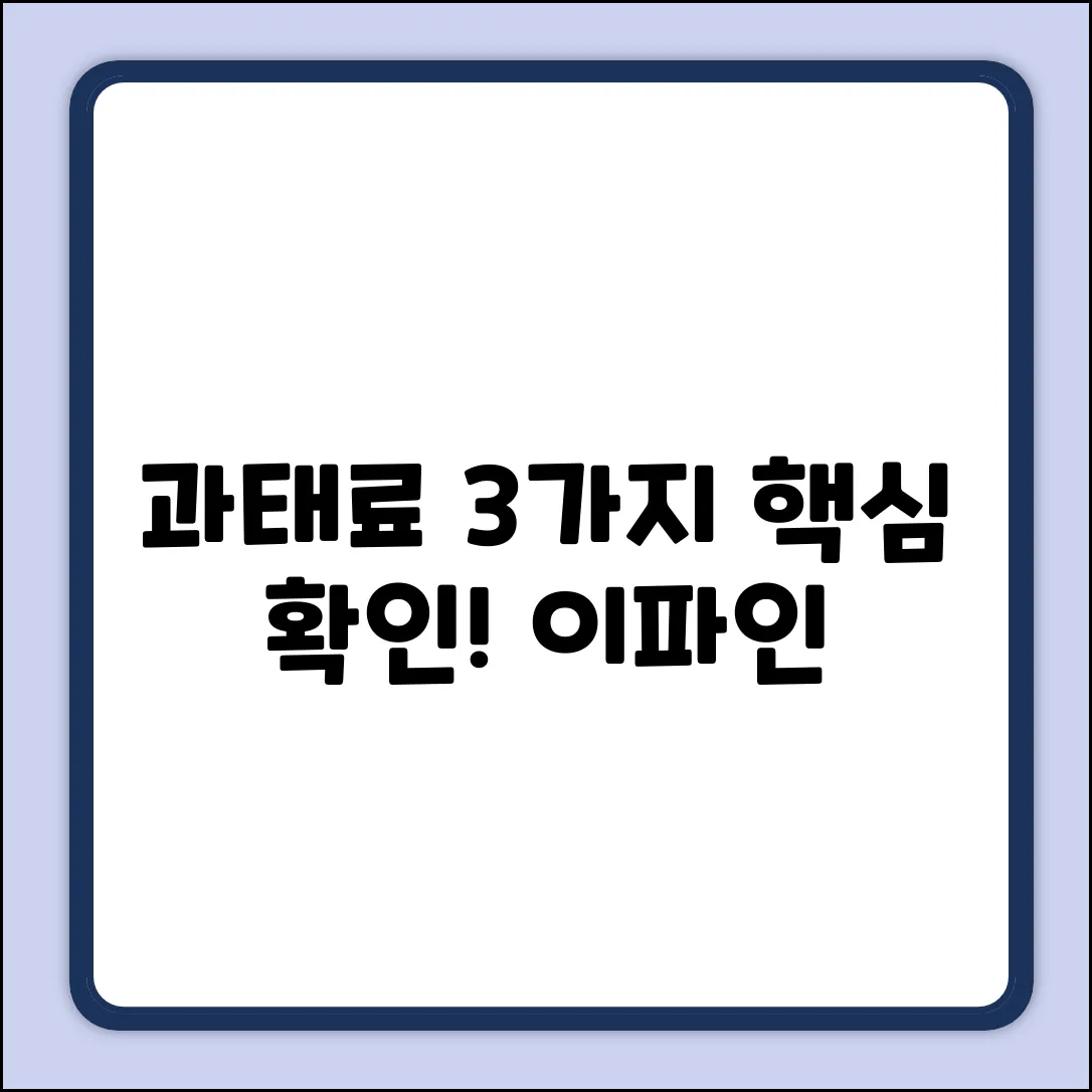 이파인 과태료 조회: 3가지 핵심 확인!
