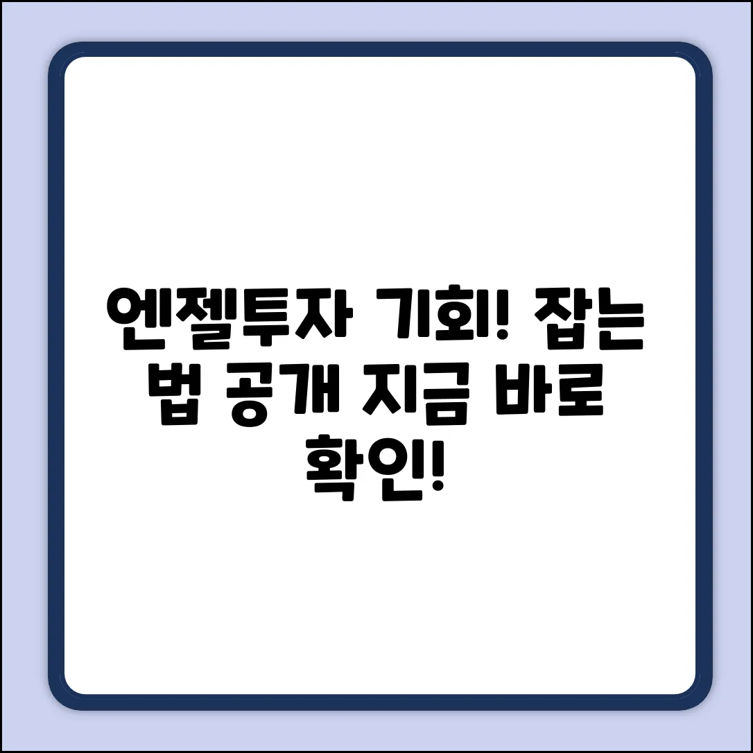 엔젤투자의 놀라운 기회, 잡는 법!