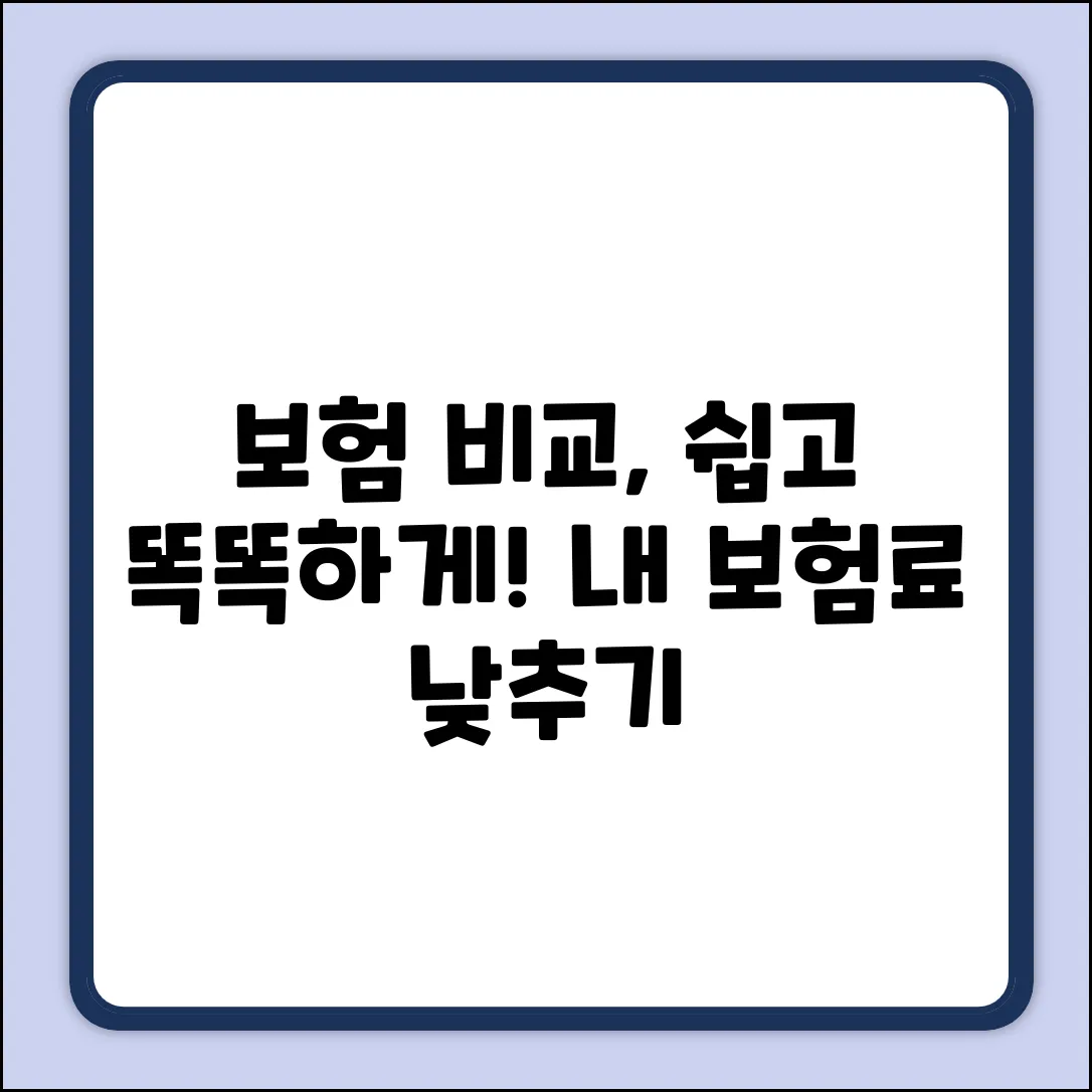 우리나라 보험사, 누구나 쉽게 비교하고 똑똑하게 선택!